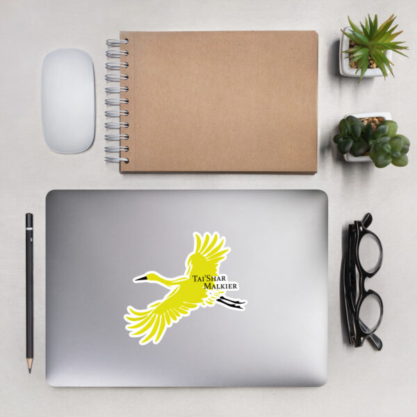 Golden Crane Sticker